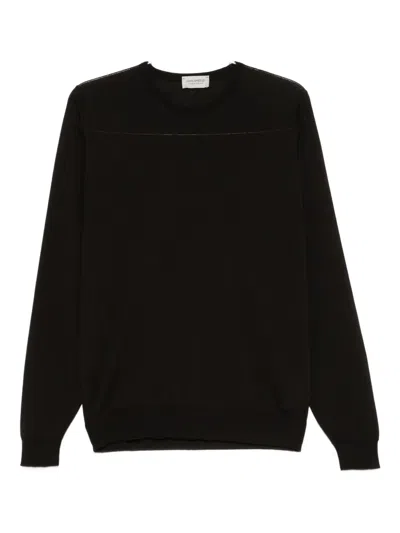 John Smedley Merino Wool Sweater In Black