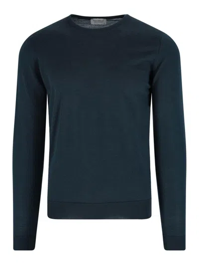 John Smedley Merino Wool Sweater In Green