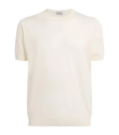 John Smedley Merino Wool T-shirt In White