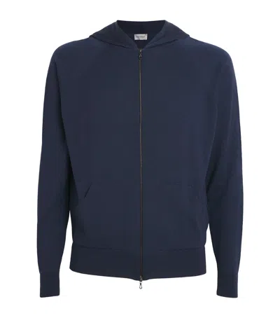 JOHN SMEDLEY MERINO WOOL ZIP-UP HOODIE