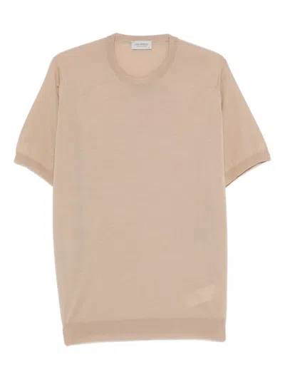 John Smedley Namaste Crew-neck T-shirt In Neutral
