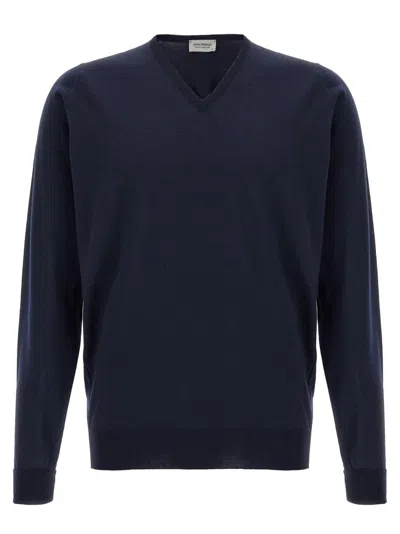 JOHN SMEDLEY NAVY BLUE BOBBY SWEATER