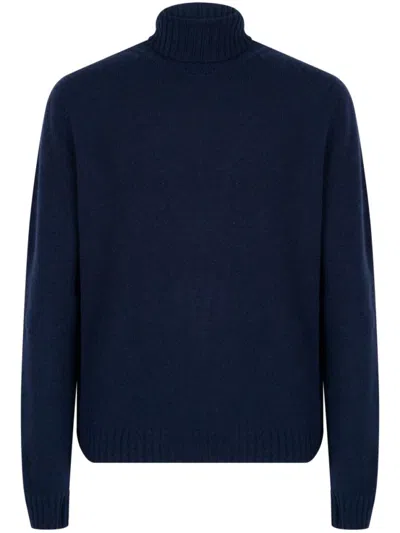JOHN SMEDLEY NAVY BLUE FAISAL SWEATER