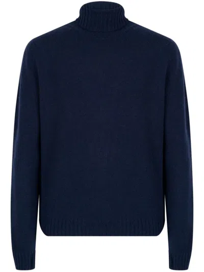 John Smedley Navy Blue Faisal Sweater