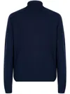 John Smedley Faisal Wool Blend Turtleneck Sweater In Blue