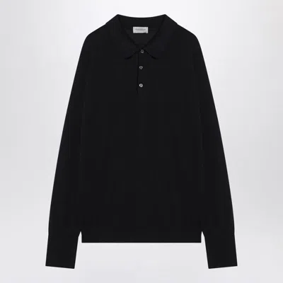 John Smedley Navy Finchley Polo In