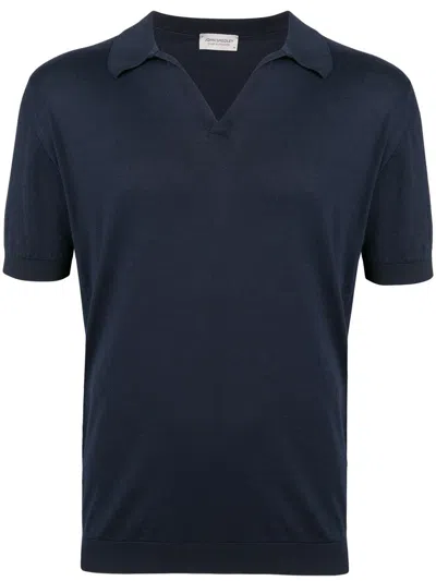 John Smedley Noah Polo In Blue
