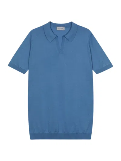 John Smedley Noah Polo In Blue