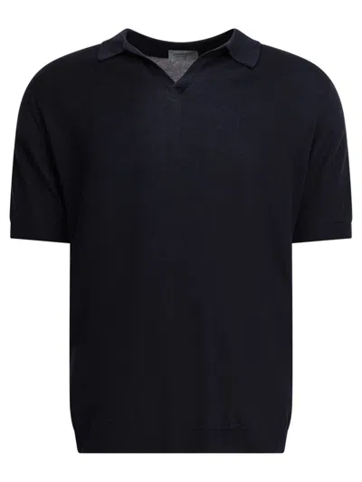 John Smedley Noah Polo Shirt In Blue