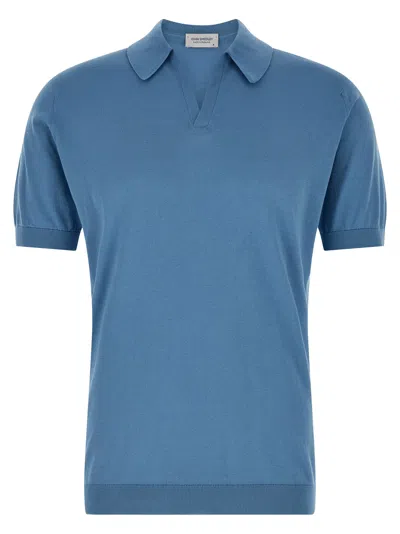 John Smedley Noah Polo Shirt In Blue