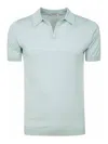 John Smedley Noah Skipper Collar Shirt Ss In Light Green