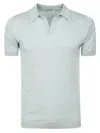 John Smedley Noah Skipper Collar Shirt Ss In Green