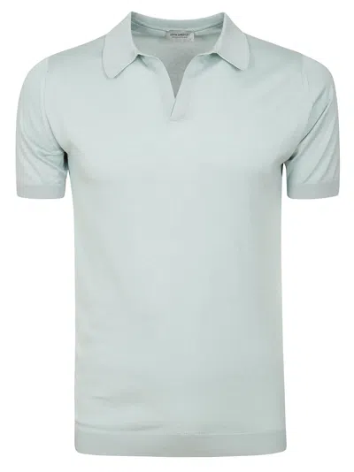 John Smedley Noah Skipper Collar Shirt Ss In Mint