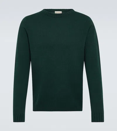 John Smedley Norfolk Cashmere And Wool Sweater In Green