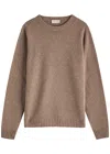 John Smedley Norfolk Cashmere-blend Jumper In Taupe