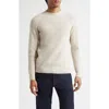 John Smedley Oxnard Cashmere & Extrafine Merino Wool Rib Sweater In Neutral