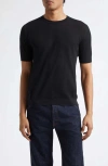 John Smedley Park Cotton Piqué T-shirt In Black