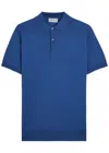 John Smedley Payton Merino Wool Polo Shirt In Blue