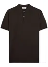 John Smedley Payton Slim-fit Merino Wool Polo Shirt In Brown
