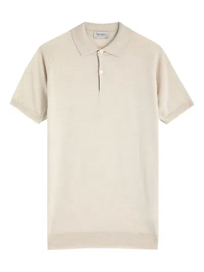 John Smedley Payton Polo Shirt In Neutral