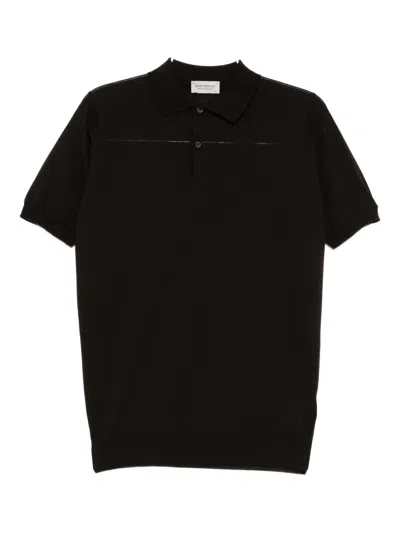 John Smedley Payton Polo Shirt In Brown