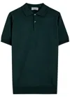 John Smedley Payton Wool Polo Shirt In Black