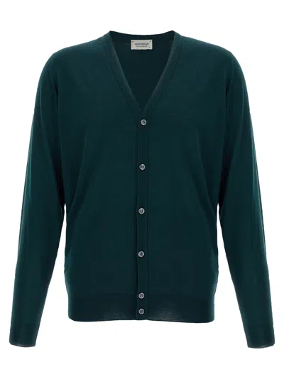 John Smedley Petworth Cardigan In Green