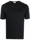 John Smedley Jersey-knit Cotton T-shirt In Schwarz