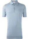 John Smedley Polo Shirt With Ribbed Collar And Hem