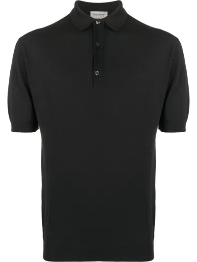 John Smedley Polo Adrian In Black