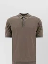 John Smedley Polo Collared Shirt Short Sleeves In Brown