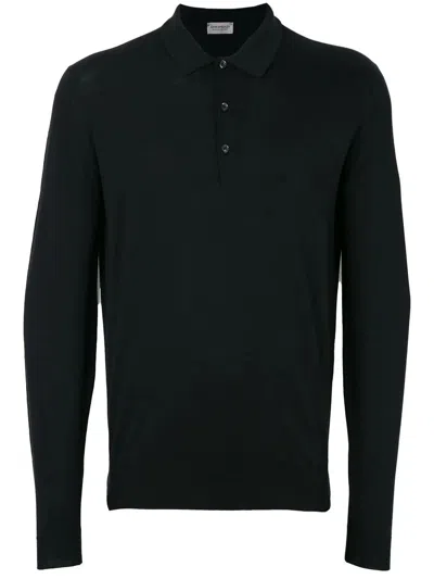 John Smedley Polo Shirt In Black
