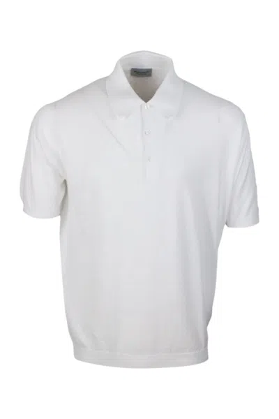 John Smedley Polo Shirt In White
