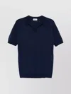 John Smedley Polo Shirt With Pointed Collar And V-neck