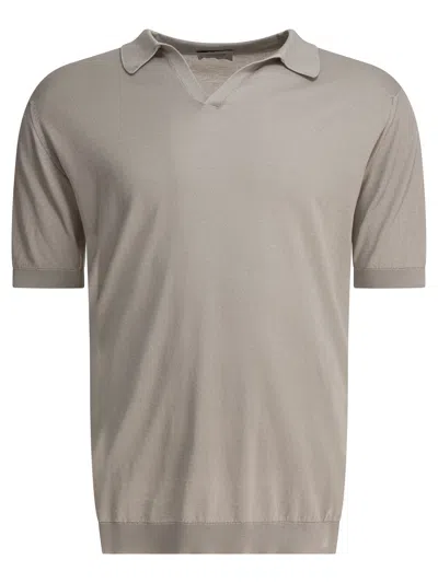 John Smedley Polo Shirts Grey