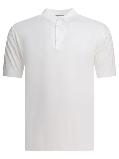 John Smedley Polo Shirts White