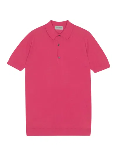 John Smedley Poloroth In Pink