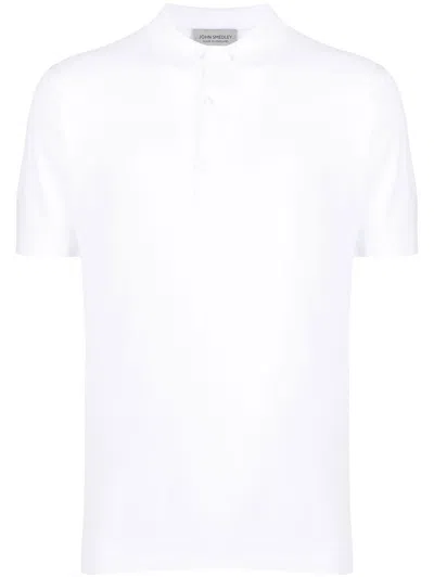 John Smedley Poloroth In White