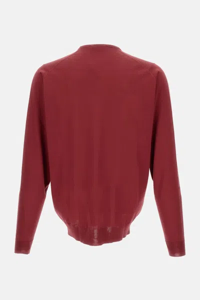 John Smedley Pullover In Red