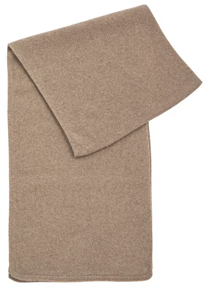 John Smedley Quartz Cashmere-blend Scarf In Taupe