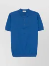 John Smedley Navy Short-sleeve Cotton Adrian Shirt