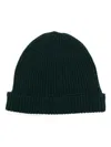 JOHN SMEDLEY RIBBED-KNIT BEANIE HAT