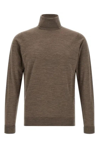 John Smedley 'richards' Sweater In Brown