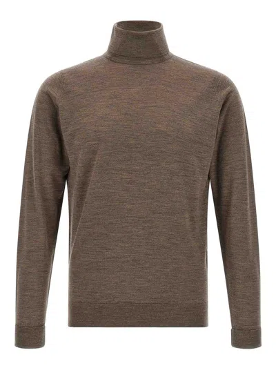 John Smedley Richards Sweater In Brown