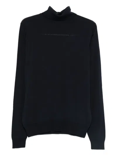John Smedley Pullover Mit Rollkragen In Black