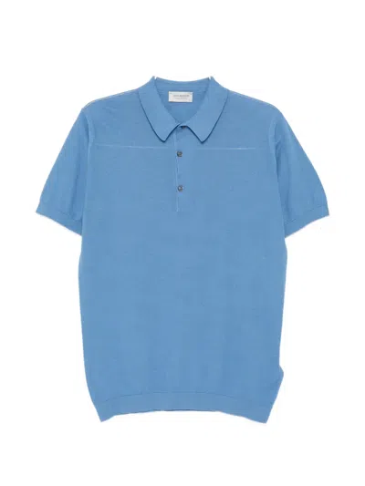 John Smedley Roth Polo Shirt In Blue