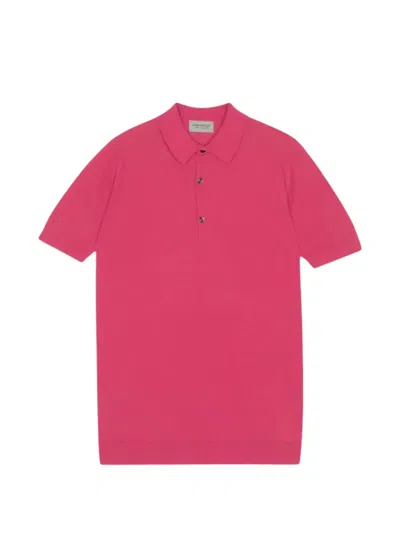 John Smedley Mini Cotton Comfort T-shirt For Him In Pink