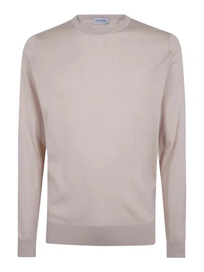 John Smedley Rowland Crewneck Long Sleeves Pullover In Neutral