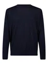 John Smedley Cotton Crew Neck Sweater In Blue