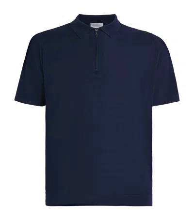 John Smedley Sea Island Cotton Piqué Roth Polo Shirt